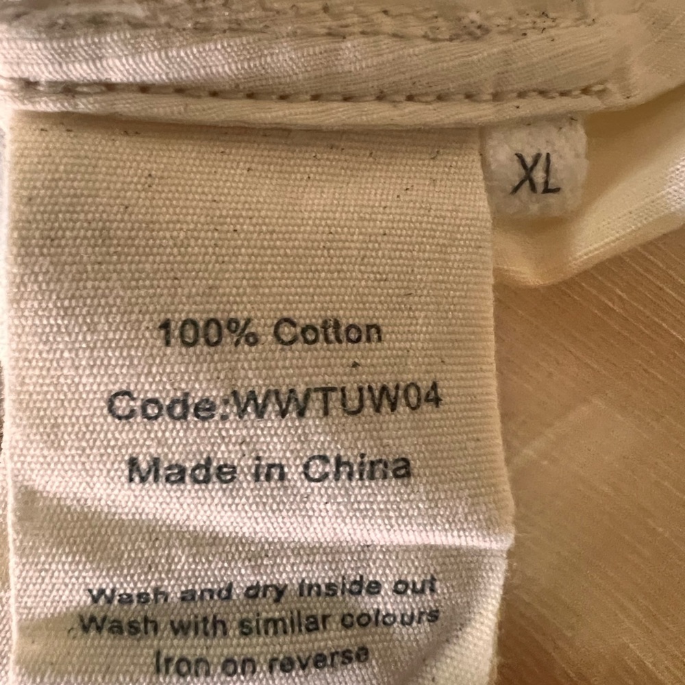 Toast Textured Cotton Poplin V-Neck Top XL - Picture 8 of 15